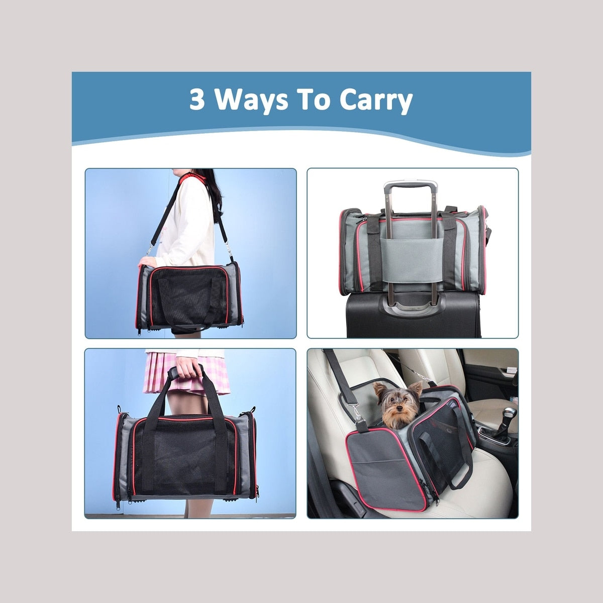 Airline-Approved Soft Pet Carrier