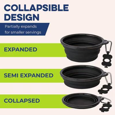 Collapsible Silicone Travel Pet Bowl