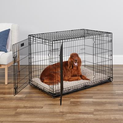 Double Door Folding Wire Dog Crate