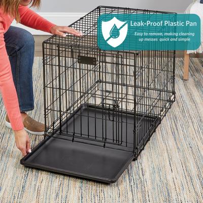 Double Door Folding Wire Dog Crate