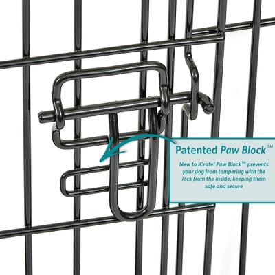 Double Door Folding Wire Dog Crate