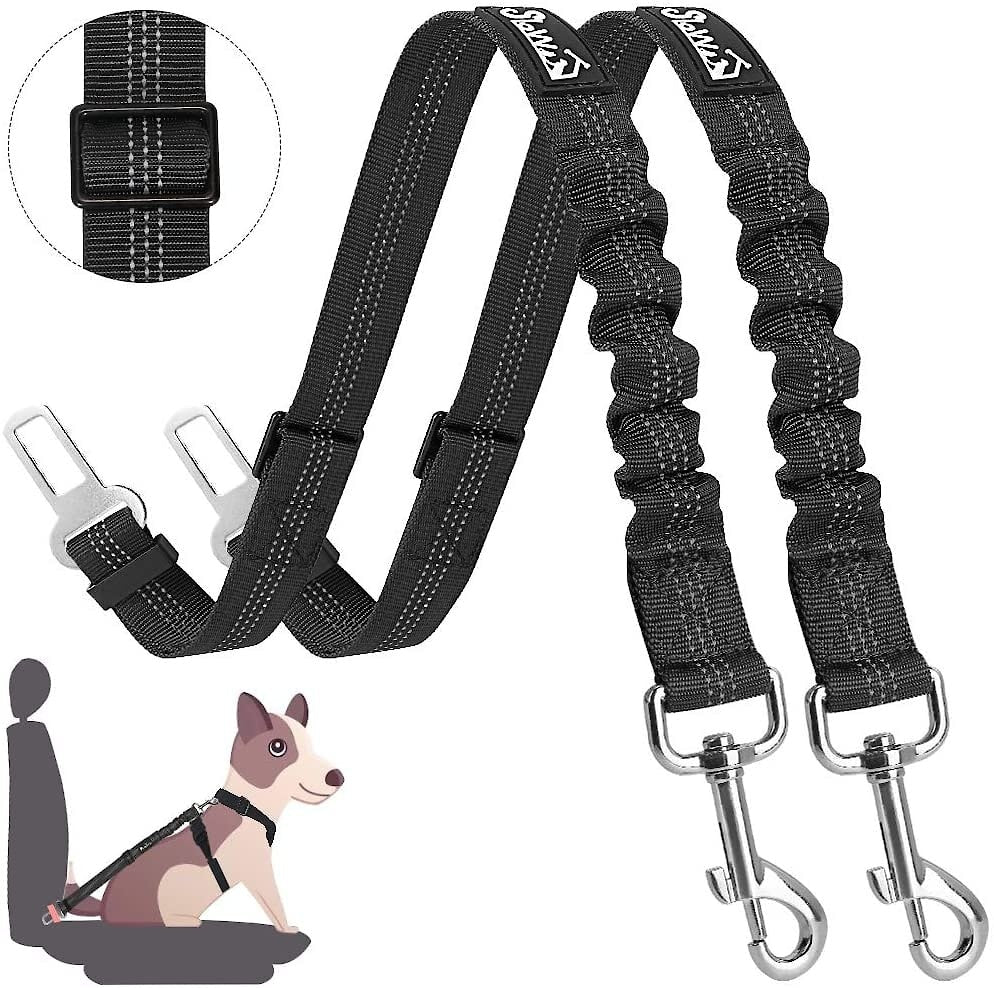 Adjustable Dog Car Seat Belt (2-Pack)