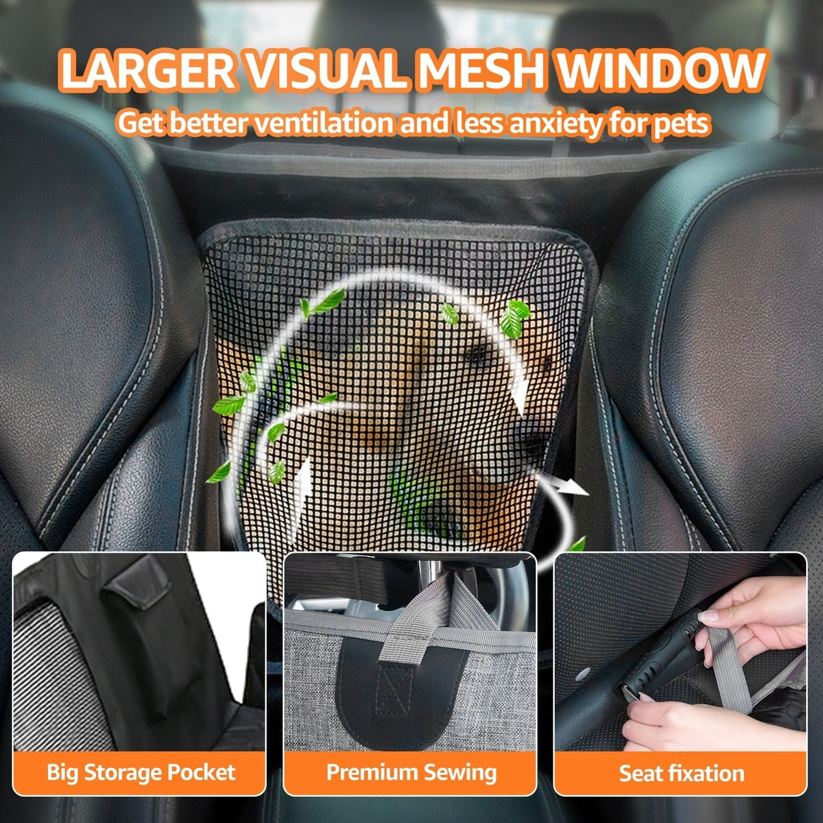 Water-Resistant Hammock Car Seat Cover