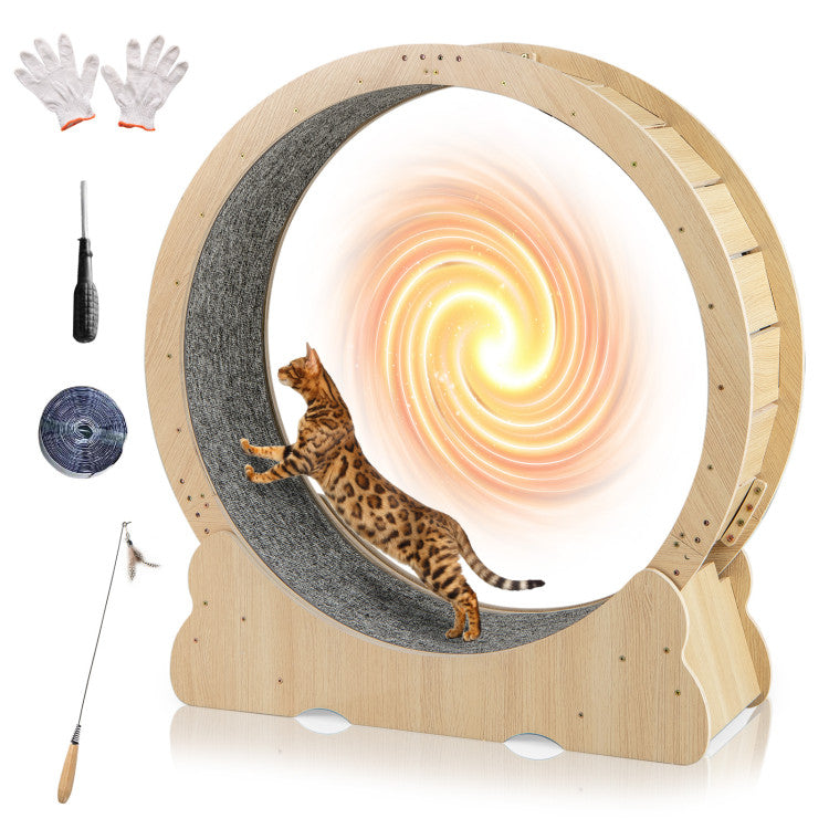 40-Inch Indoor Cat Exercise Wheel