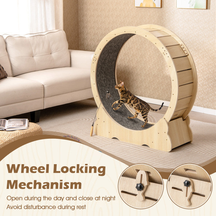 40-Inch Indoor Cat Exercise Wheel