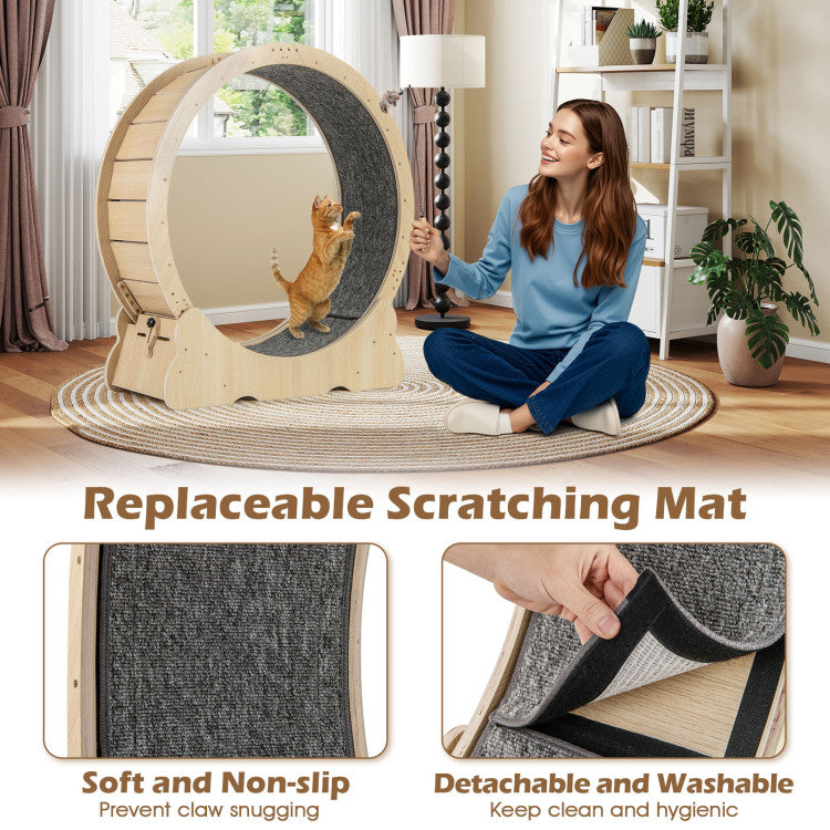 40-Inch Indoor Cat Exercise Wheel