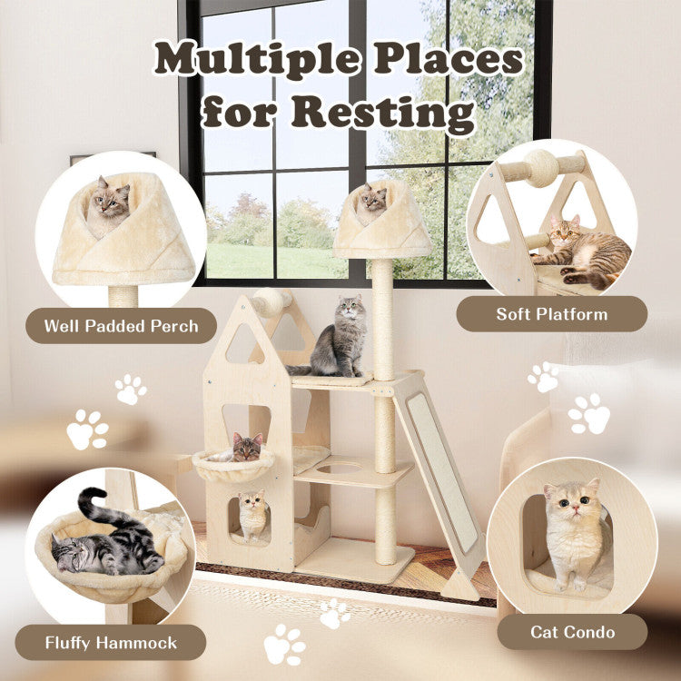 64-Inch Multi-Level Cat Tree