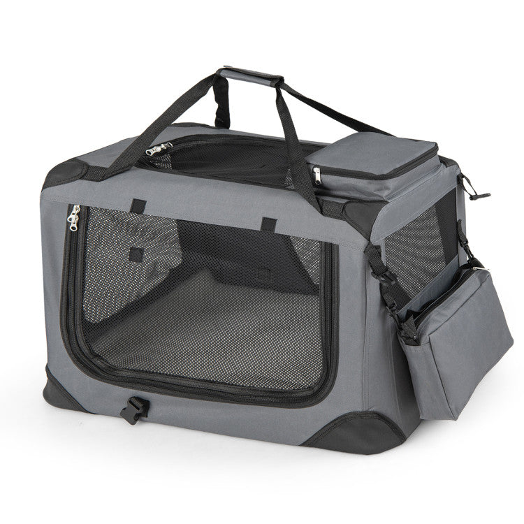 Collapsible Soft-Sided Dog Travel Crate